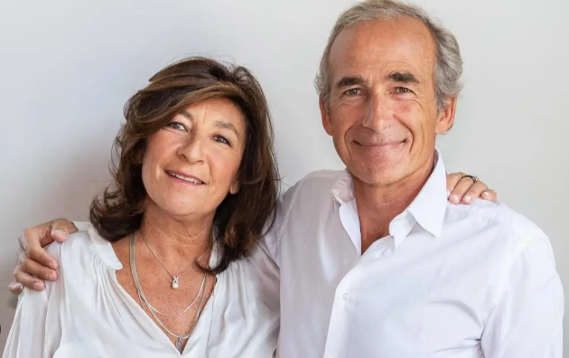 Sandrine Kretz and her husband